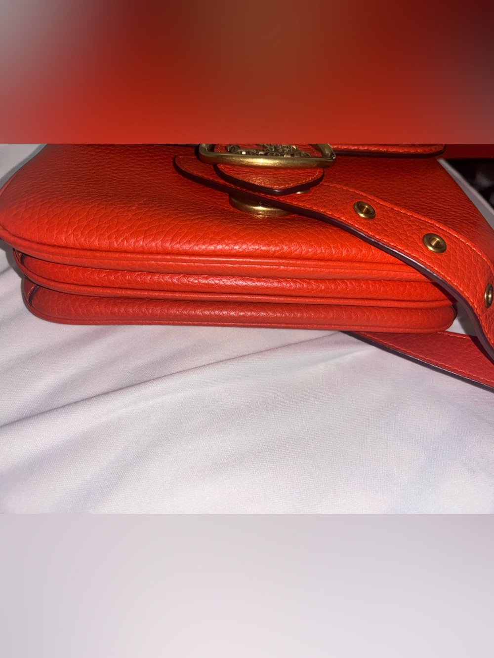 LIKE NEW Coach Riley Top Handle 22 mango - Picture 9 of 12